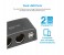Promate CMS-5 2 Way Multi Socket Car DC Outlet Splitter with Dual USB Ports, Black 3 in OMAN