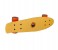 MIC 6027 Plastic Skateboard with Light in Wheels Yellow 3 in UAE
