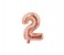 Party Time 2-RG-804000 Number 2 16 Inch Foil Balloon Rose Gold 1 in UAE