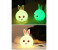 Cute Rabbit Silicone LED Night Lamp with Touch Sensor and 7 Mode Changing Colors SNL75 Assorted 2 in UAE