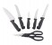 Prestige PR50919 7 Piece Kitchen Knife Set with Wooden Block - Black & Silver 2 in UAE