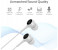 Promate Bent Dynamic In Ear Stereo Wired Earphone with Mic - White 3 in UAE