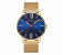 Curren 8238 Ultra Thin Dial Quartz Watch For Men Gold and Blue 1 in UAE