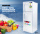 Geepas GRF1856SPN 180L Direct Cool Double Door Refrigerator - Silver 1 in UAE
