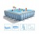 Intex ZX-28764 488 x 488 x 122CM Square Frame Pool Set 2 in UAE