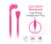 Promate Lacey Flat Trendy Tangle Free Lace Design Headphones with Built-in Microphone, Pink 4 in OMAN