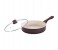 Lamart LT1108 28CM Ceramic Frypan with Lid, Brown 2 in UAE