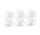 Royalford RF8314 Shell Shape Cup and Saucer with Silver Rim - 12 Pieces 1 in UAE