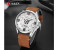 Curren 8305 Fashion Quartz Watch For Men Brown and White 3 in UAE