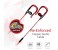 Promate Glitzy Premium In Ear Noise Isolating Earhook Over-Ear Headphones, Red 4 in OMAN
