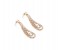 Kavani Pearl Drop crystal Zirconia Necklace Set with Earrings 33026 White and Gold 3 in UAE
