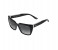 Chopard SCH187S 0700 Square Shiny Black Frame & Smoke Grey Gradient Mirrored Sunglasses for Women 1 in OMAN