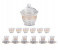 Royalford RF8734 20 Pieces Lira Royal Tea Set - Clear 1 in UAE