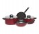 Prestige PR20984 8 Pieces Aluminum Cookware Set, Red 3 in OMAN