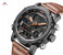 Naviforce 9160 Men Analog-Digital Leather Starp Watch - Brown 4 in UAE