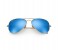 Ray-Ban 0RB3025 112/4L-58 Aviator Gold Frame & Blue Gradient Flash Mirrored Sunglasses for Unisex 2 in OMAN
