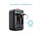 Promate UniPlug-QC3 Universal All in One Worldwide Travel Adapter with Multi Regional Socket, Black 5 in OMAN