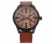 Curren 8211 Casual Double Scale Quartz Watch For Men Brown and Coffee 1 in UAE