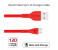 Promate Powerbeam-M Premium 2A Android Fast Charging Micro-USB Cable with Over-Charging Protection - 1.2 Metre, Red 2 in OMAN
