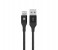 Promate Cable-LTF Heavy Duty Mesh Armored USB Lightning Charge Cable - Black 1 in OMAN