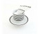 Royalford RF6723 27 Pieces Melamine Ware Dinner Set - White & Grey 6 in UAE