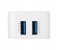 Vidvie PLE-202 2.1A 2 Pin Adapter with Micro Cable for Smartphone - White 2 in UAE