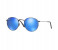 Ray-Ban 0RB3447 029/17 Round Gunmetal Frame & Blue Flash Mirrored Sunglasses for Unisex 1 in OMAN