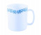 Royalford RF8527 Opalware Coffee Mug - White & Blue 1 in UAE