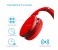 Promate Waves Dynamic Over-Ear Wireless Stereo Headset with Built-In Music Controls, Red 6 in OMAN