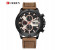 Curren 8308 Fashion Quartz Watch For Men Brown and Black 1 in UAE