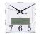 Geepas GWC4801 Wall Clock with LCD Display, White & Brown 4 in UAE