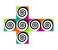 V-Cube 00.0107 Funky Spirals - 3 Flat Multicolor 4 in UAE