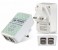Turbo 4 USB Port Adaptive Charging UK Power Adapter With LED Light, White 1 in UAE