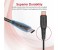 Promate FlexLink-Trio 3-in-1 Universal ExoFlex Charging Cable - Black 6 in UAE