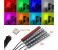 Car RGB LED Strip Light Atmosphere Lamps Car Interior Light With Remote - Big, Black 3 in KSA
