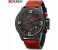 Curren 8278 Analog Quartz Watch For Men Brown and Red 2 in UAE