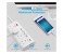 Promate SwitchQC3-UK 4000W 16A Multiport Power Strip with Qualcomm Quick Charge 3.0, White 5 in UAE