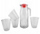 Cyber CCG 4414 Chunmin 1000ML Glass Jug with 4 Drinking Glass Set 3 in UAE