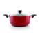 Royalford RF6443 30 cm Non Stick Ceramic Casserole with Glass Lid - Red 1 in UAE