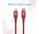 Promate UniLink-LTC2 USB Type-C OTG Cable with Lightning Connector - Red 7 in UAE