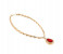 The Mercella 18K Gold Plated Ruby Zircons Jewellery Set 61154078 4 in UAE