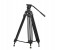Promate Pixels-170 Professional Aluminum Video Tripod with Mid-Level Spreader, Black 1 in UAE