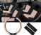 Bravo 13 Pieces Stretch Material Car Seat Cover, Black & Beige 1 in UAE