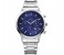 Weide WH 3312MB Mens Analog and Complete Calendar Watch Silver and Blue 1 in UAE