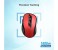 Promate Clix-7 2.4GHz Wireless Ergonomic Optical Mouse, Red 3 in UAE