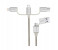 Promate UNILINK-TRIO2 3-in-1 Smart USB Cable for Charging and Data Transfer - Sliver 1 in OMAN