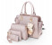 Ellen Alligator EL04 Ladies Tote Handbags 4Pcs - Gold 1 in UAE