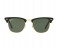 Ray-Ban RB3016W036549 Oval Black Frame & Green Classic Mirrored Sunglasses for Unisex 3 in UAE