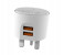 Vidvie PLB-105 2.4A 3 Pin Adapter with Micro Cable for iPhone - White 1 in UAE