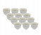 Royalford RF8341 12 Pieces Golden Line Cawa Cup Set - White 2 in UAE